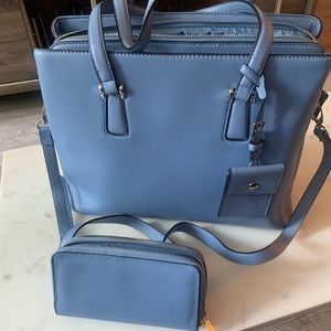 Beautiful blue mush have bag